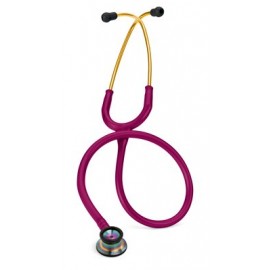 3M™ Littmann® Classic II Infant Stethoscope 2157, Rainbow-Finish Chestpiece, Raspberry Tube