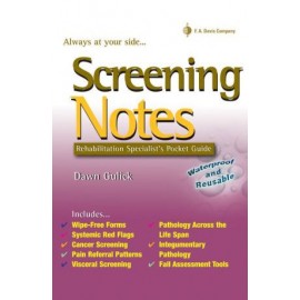 Screening Notes : Rehabilitation Specialist's Pocket Guide