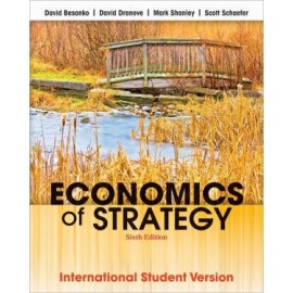 Economics of Strategy, Sixth Edition International Student Version
